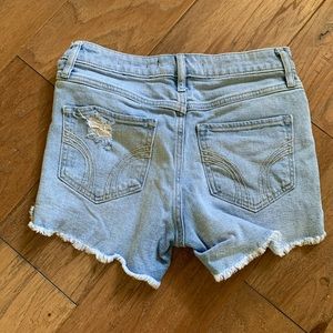 Hollister high-rise midi jean shorts